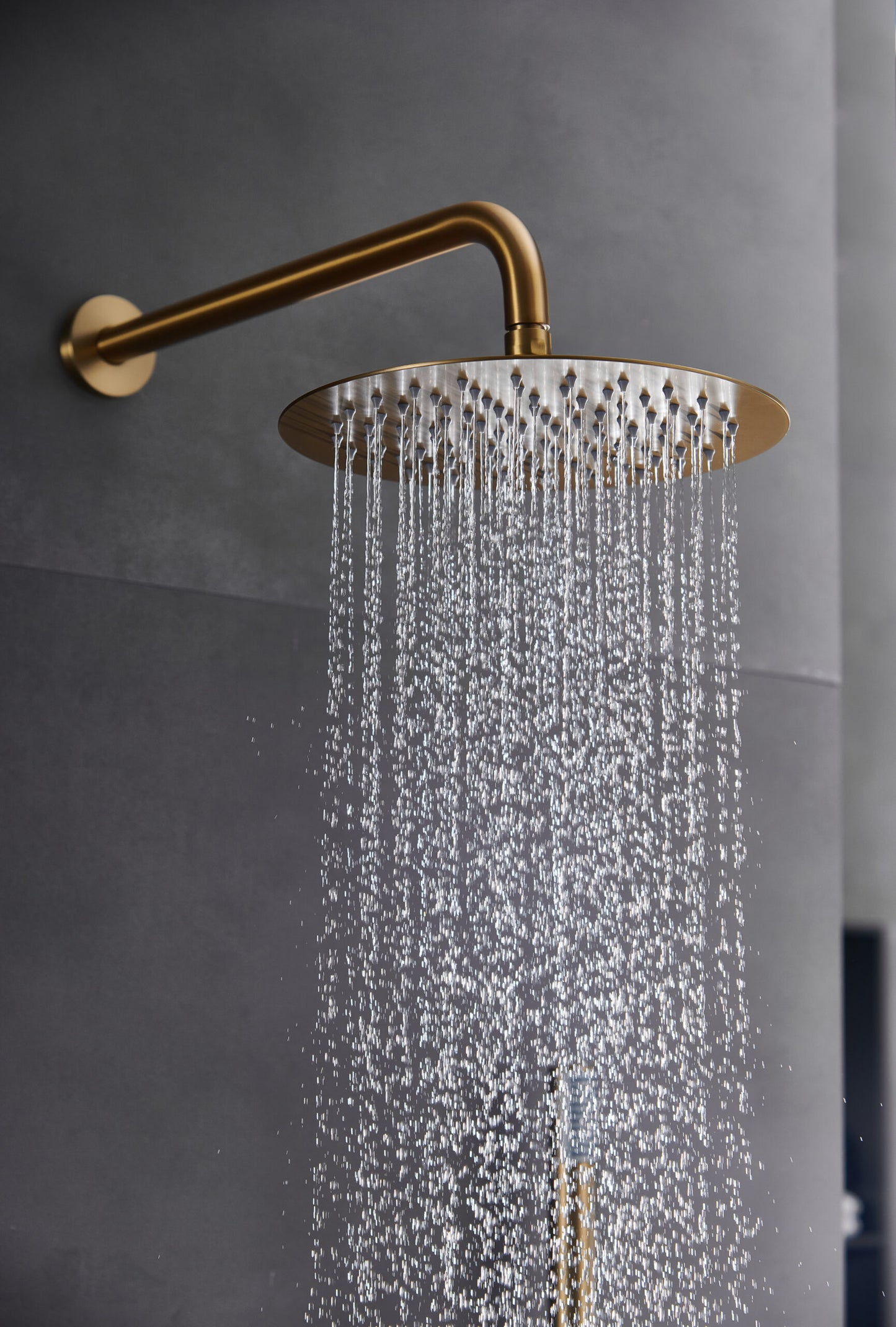 Eengreeps inbouwdoucheset Monza geborsteld goud