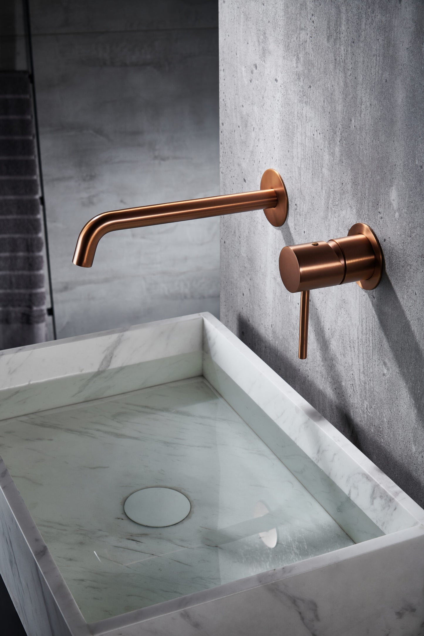 Eéngreepswastafelkraan voor inbouw Monza geborsteld roségoud