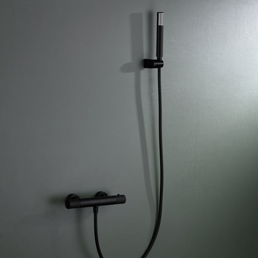 Thermostatische douchemengkraan Line matzwart