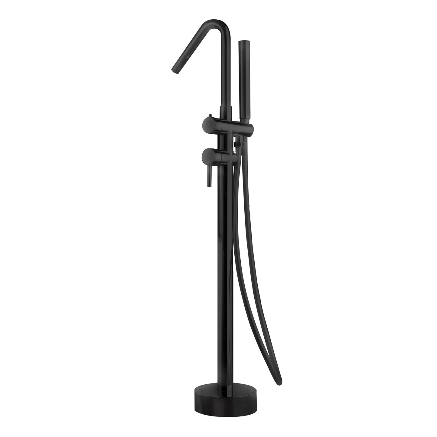 Corcega vrijstaande badkraan in mat zwart