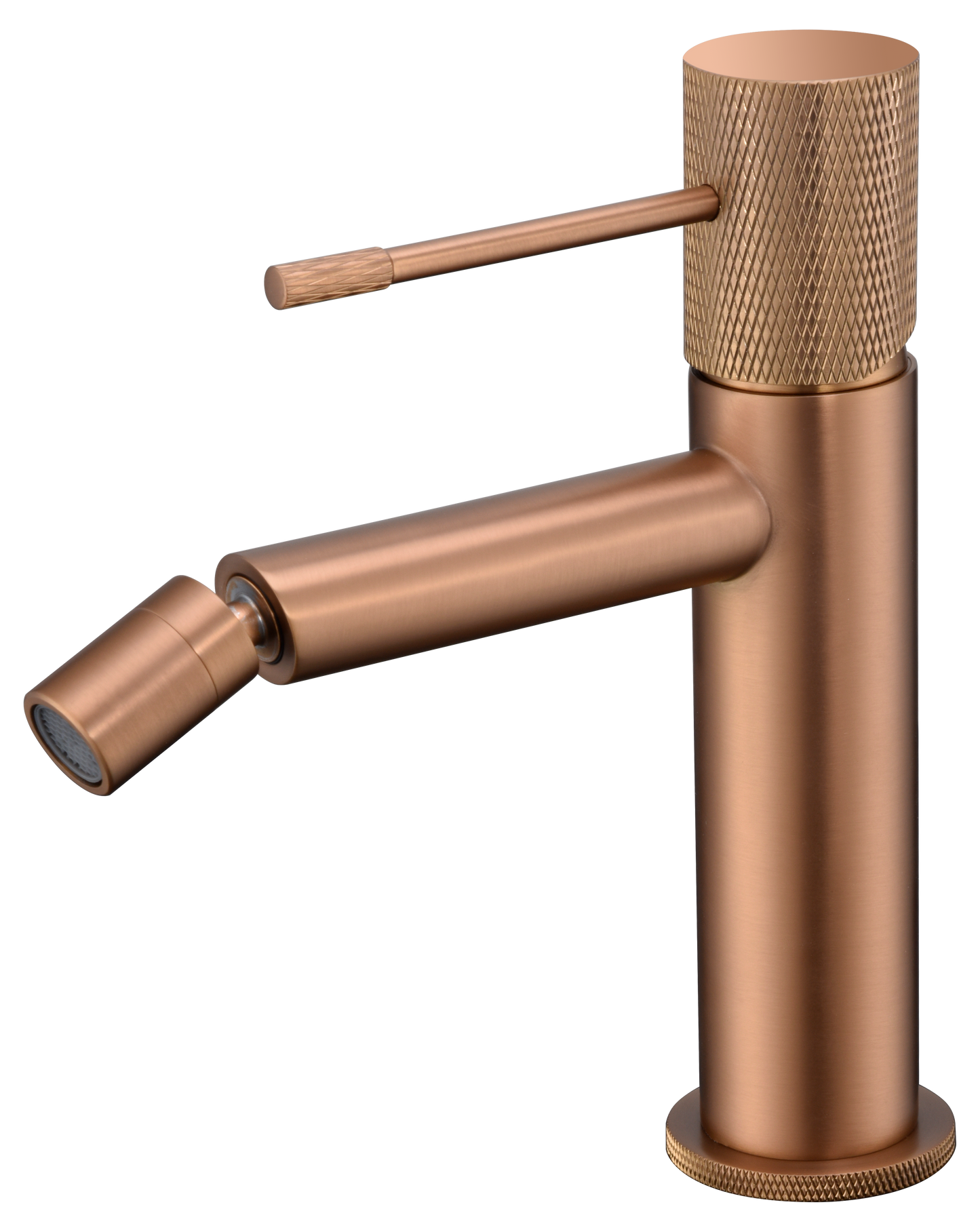 Eengreepsbidetmengkraan Line geborsteld roségoud