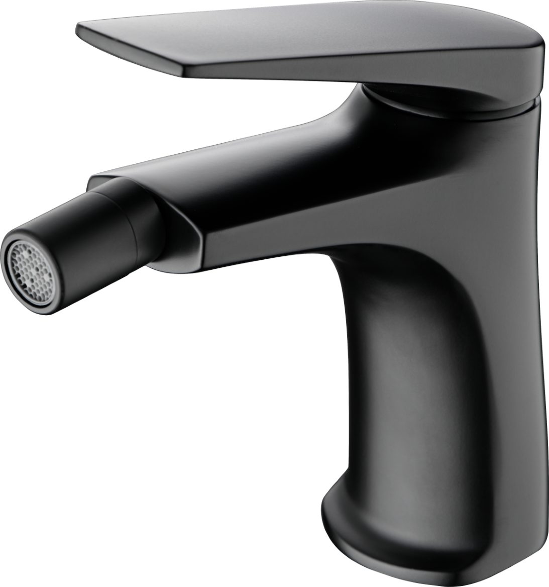 Eengreeps bidetmengkraan Delos matzwart