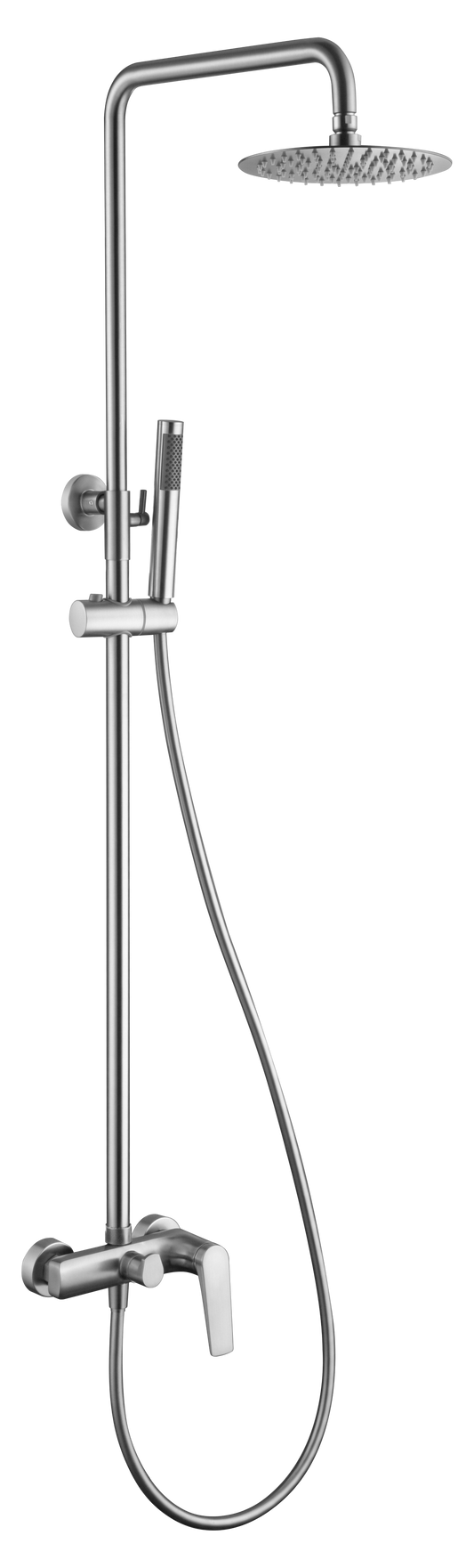 Eengreeps doucheset Delos (roestvrij staal S.316)