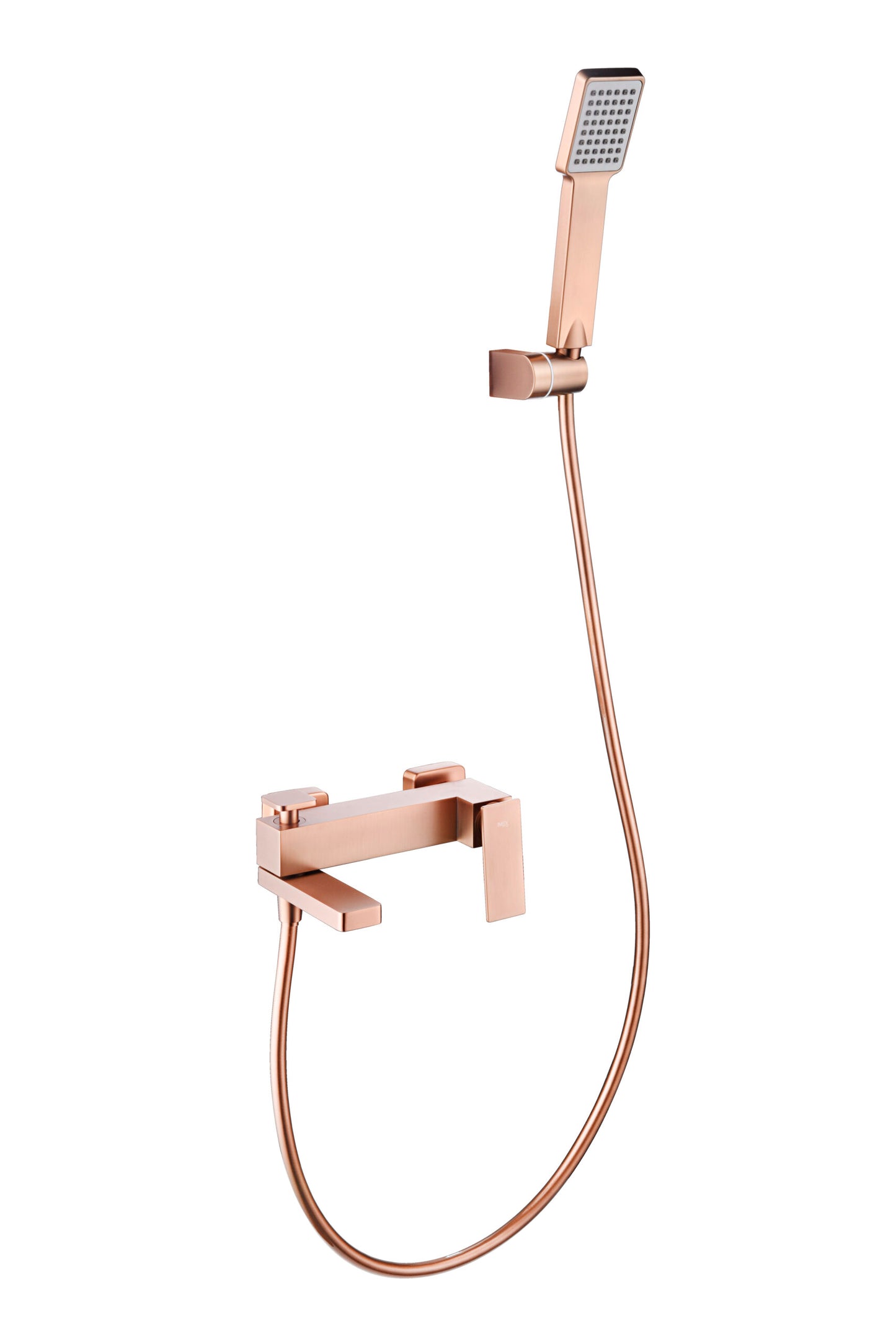 Eengreeps bad/douchemengkraan Pisa geborsteld roségoud