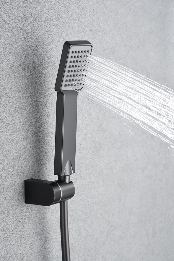 Eengreeps douchemengkraan Pisa black gun metal