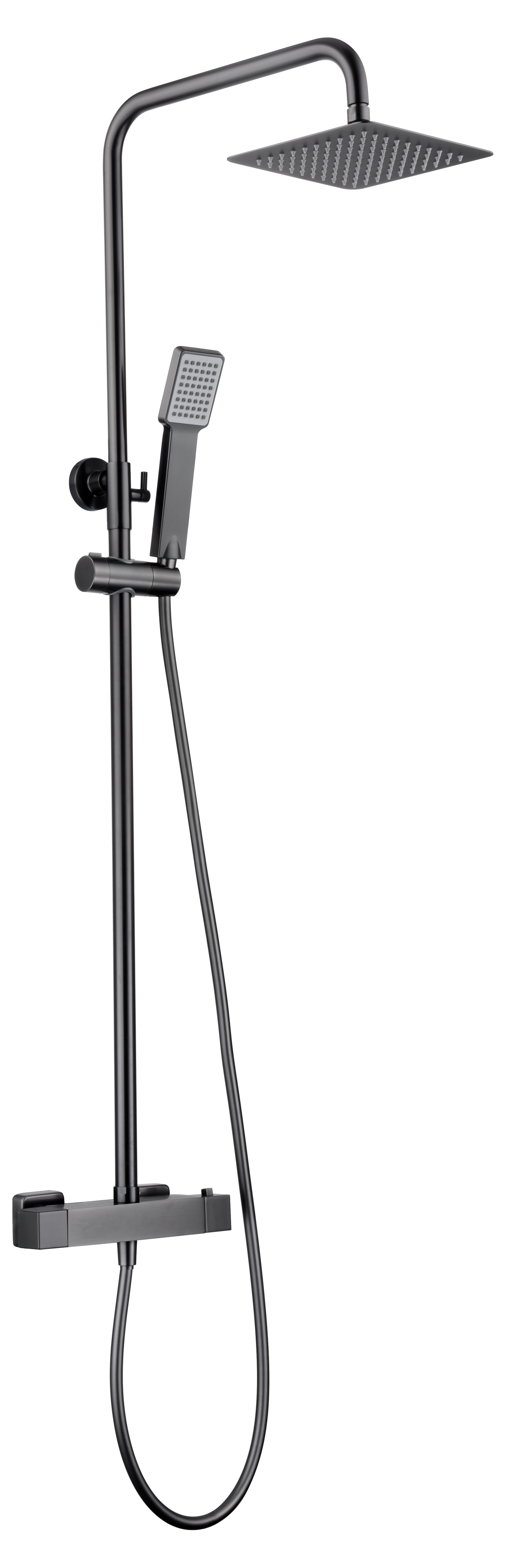 Thermostatische douche set Art black gun metal