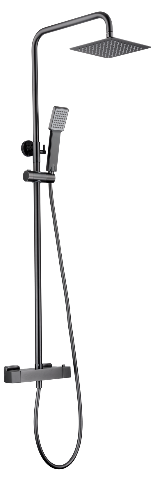 Thermostatische douche set Art black gun metal