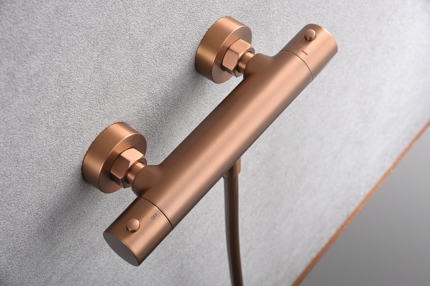 Thermostatische douchekraan Monza geborsteld roségoud