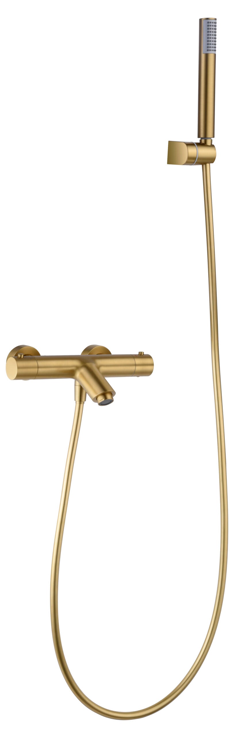 Thermostatische bad/douchemengkraan Monza geborsteld goud