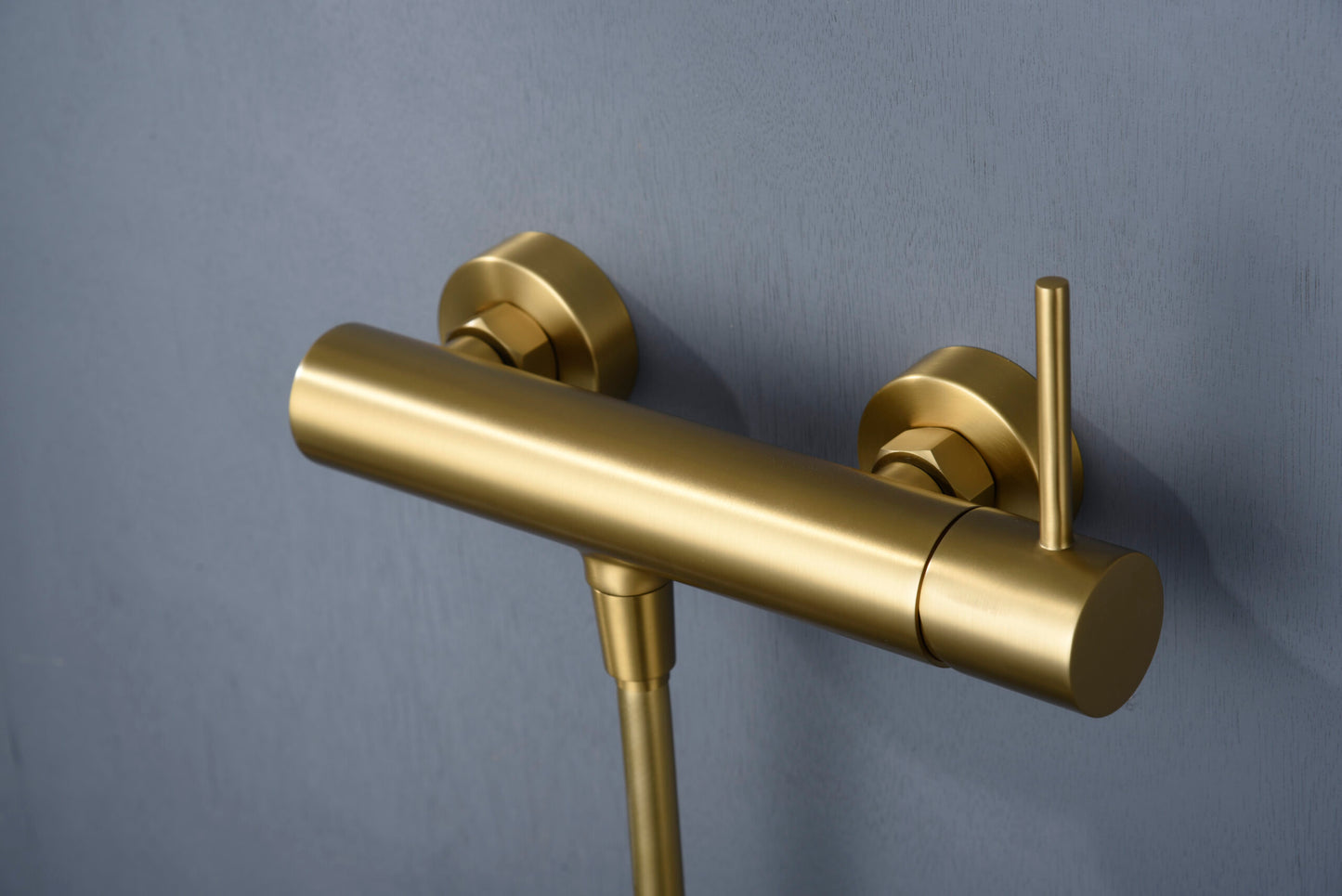 Eengreeps douchemengkraan Monza geborsteld goud