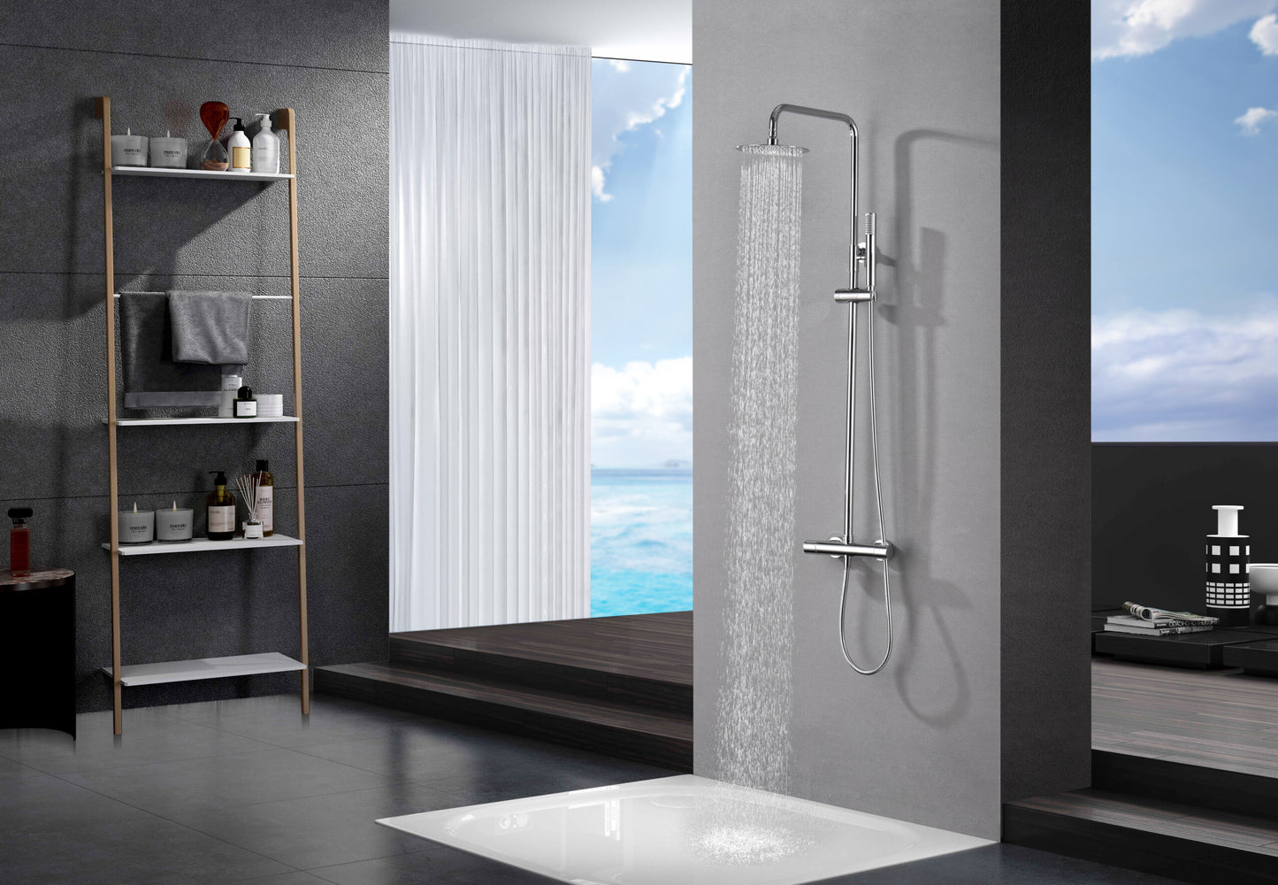 Monza thermostatische doucheset