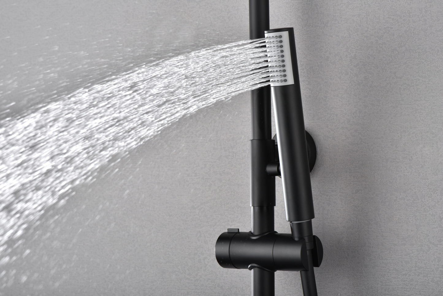 Thermostatische doucheset Monza matzwart