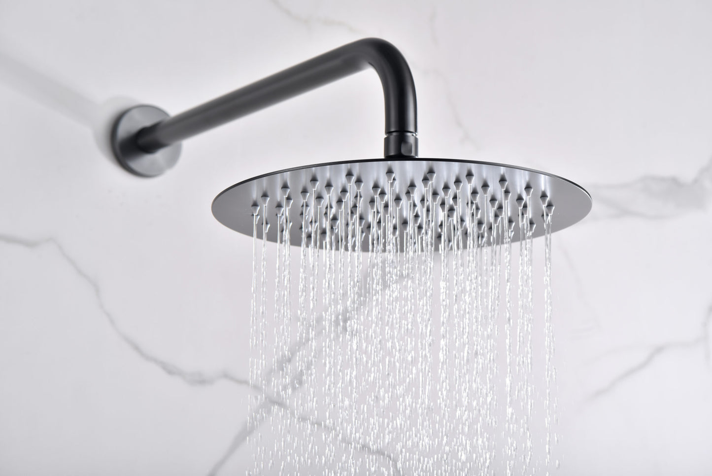 Inbouw eengreepsdoucheset Monza black gun metal