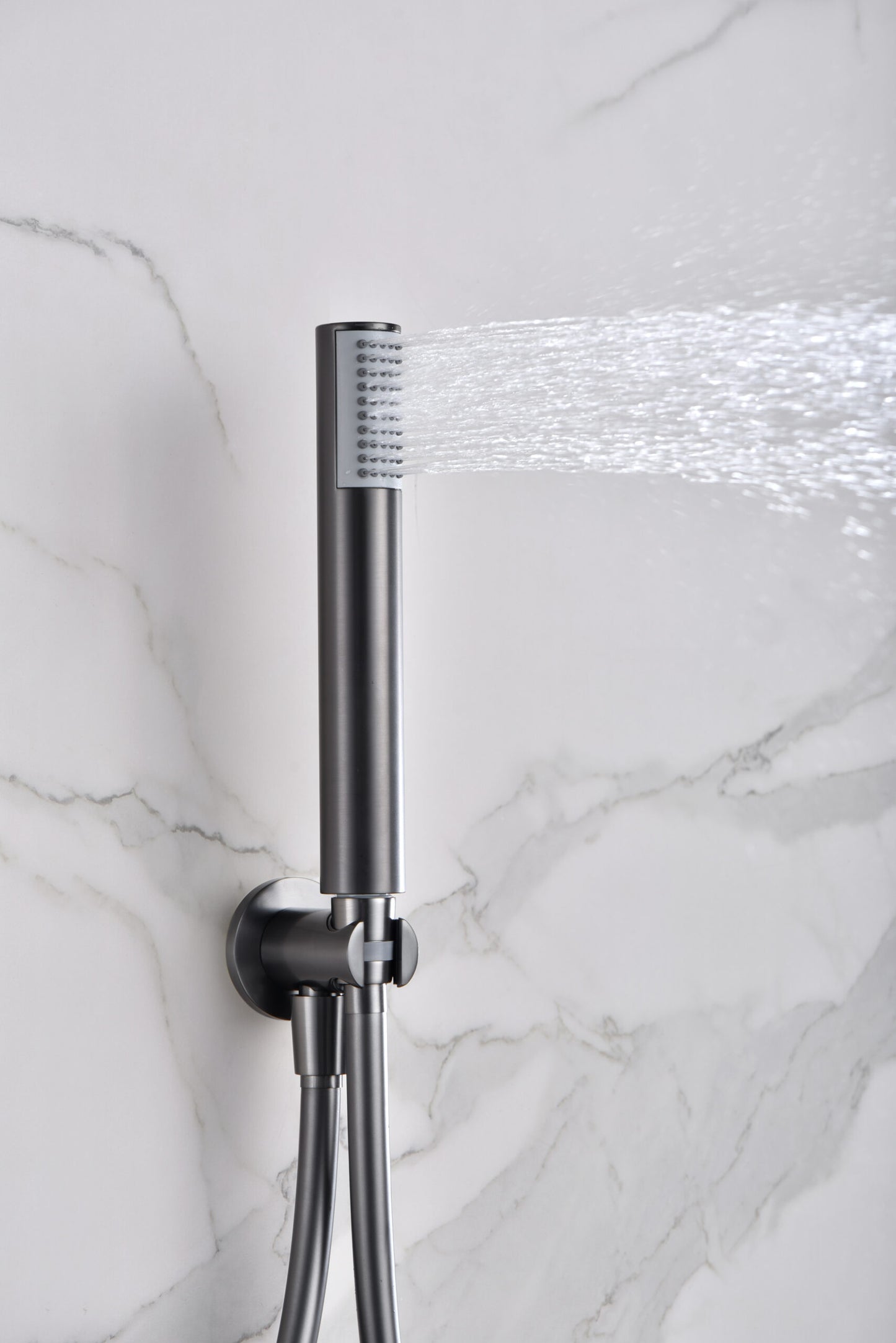 Inbouw eengreepsdoucheset Monza black gun metal