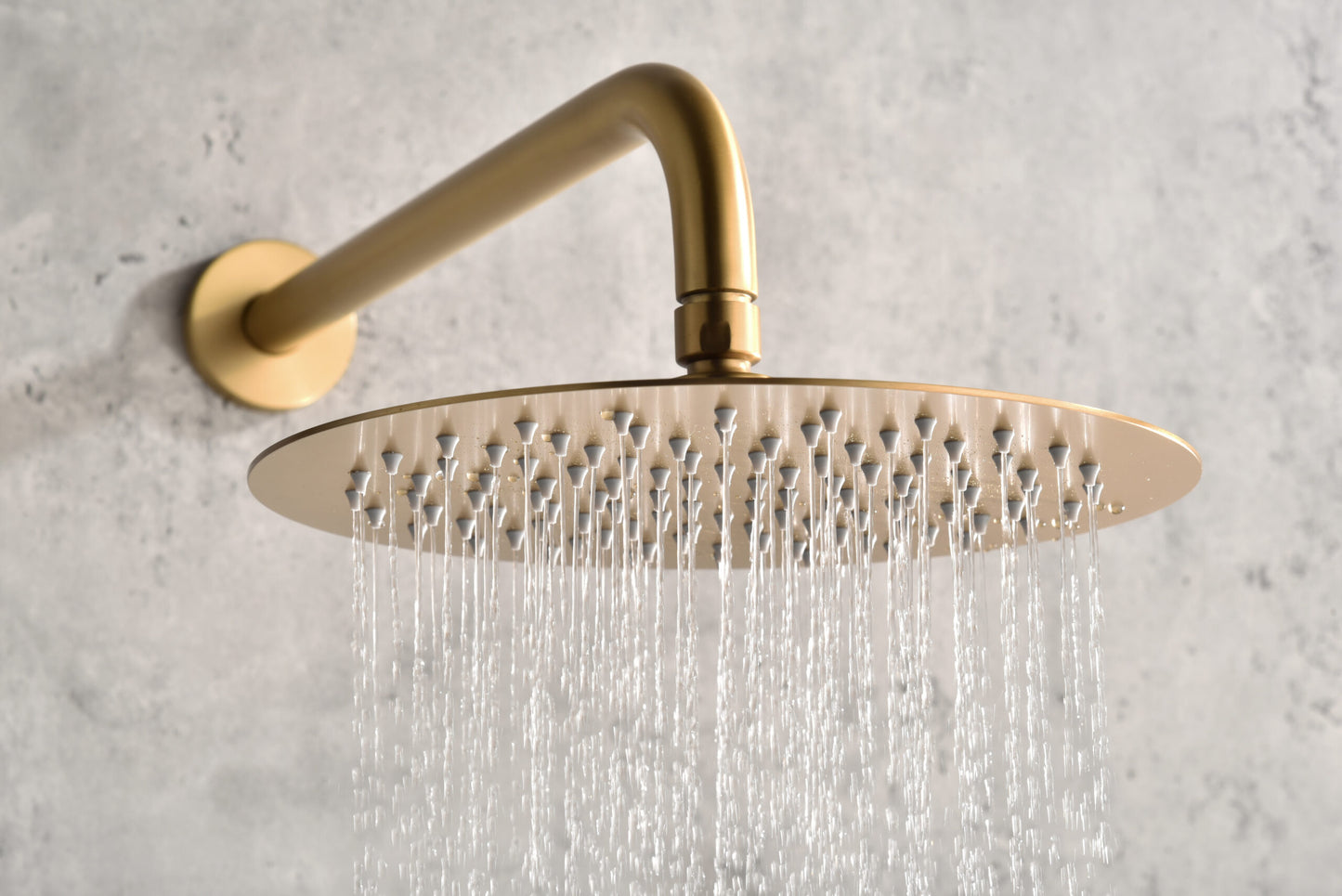 Thermostatische inbouwdoucheset Monza geborsteld goud
