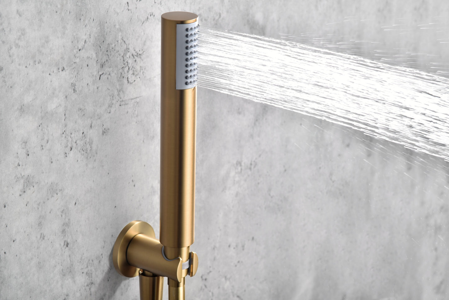 Thermostatische inbouwdoucheset Monza geborsteld goud