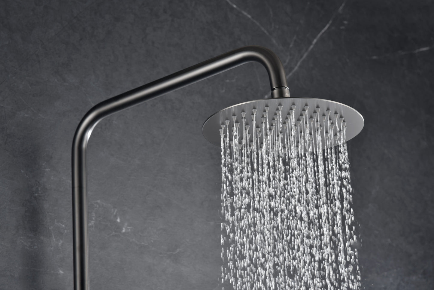 Thermostatische doucheset Monza black gun metal