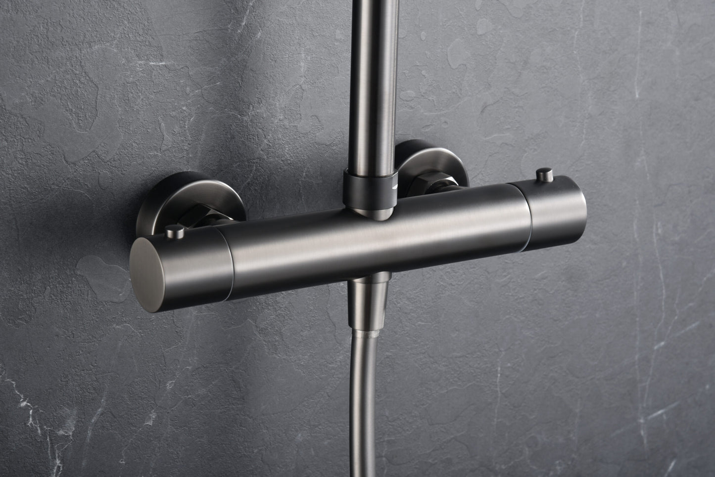 Thermostatische doucheset Monza black gun metal