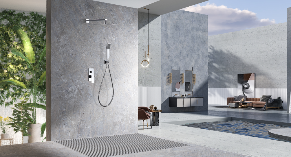 Inbouwdoucheset met eengreepsmengkraan Pisa