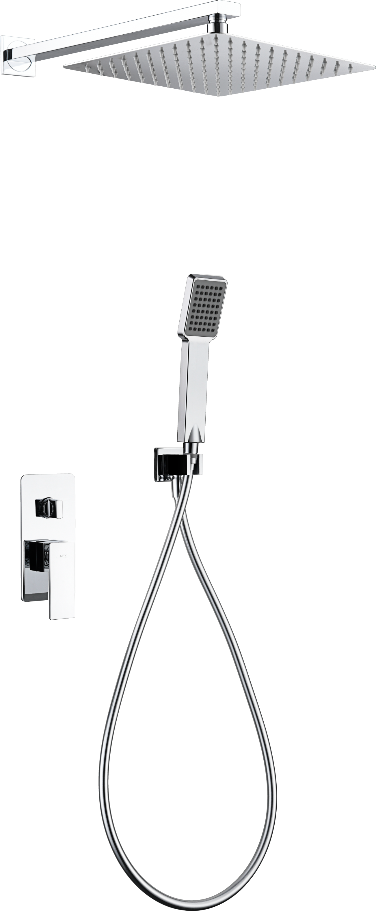 Inbouwdoucheset met eengreepsmengkraan Pisa