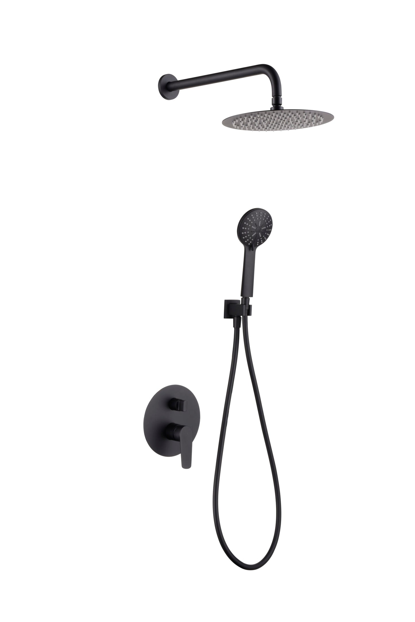 Inbouw eengreepsdoucheset Belgica matzwart