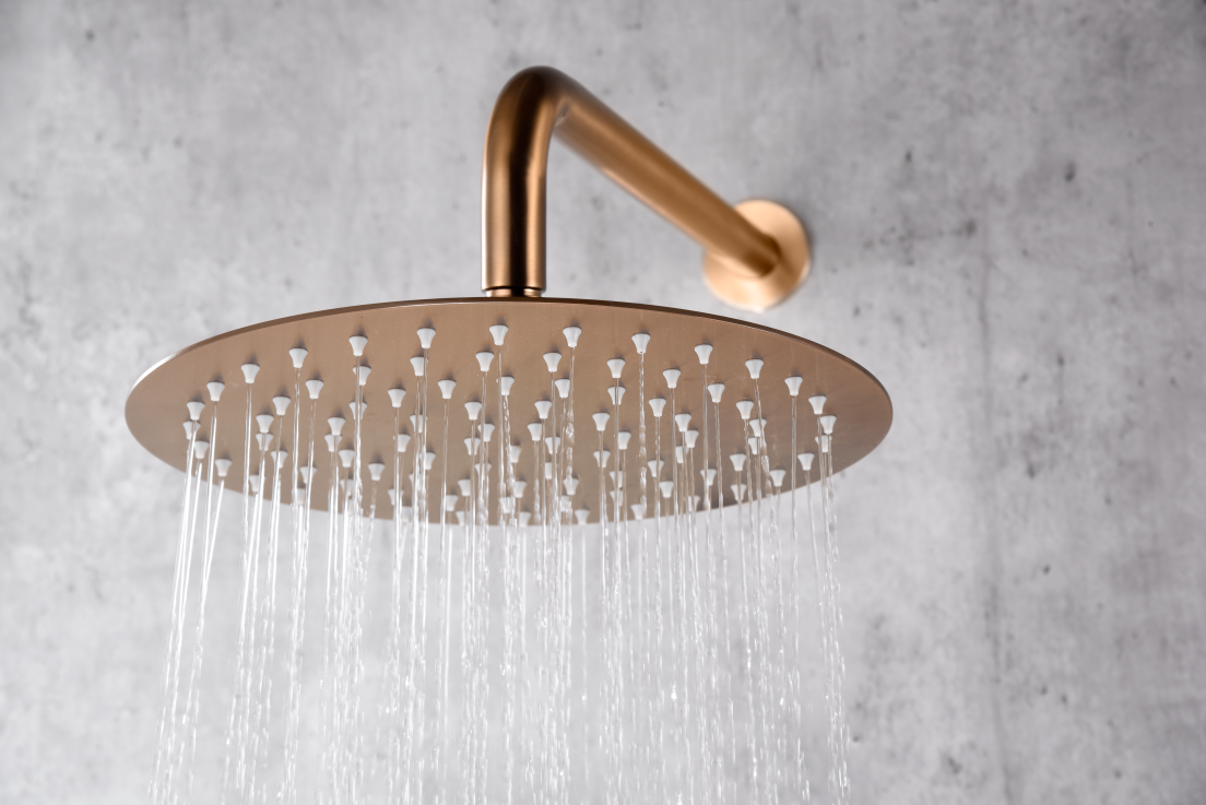 Thermostatische inbouwdoucheset Assen geborsteld roségoud