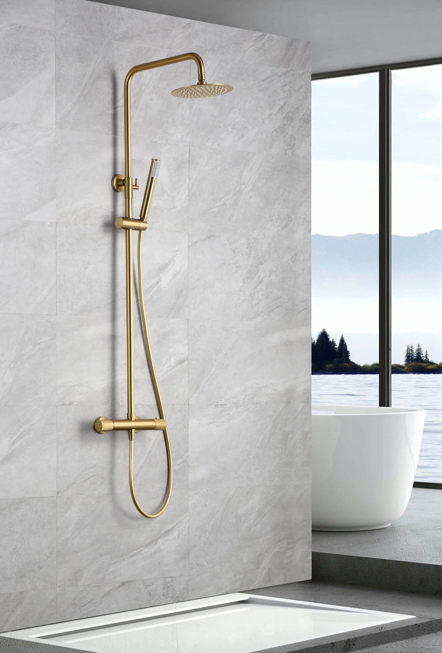 THERMOSTATISCHE DOUCHESTANG - GEBORSTELD GOUD