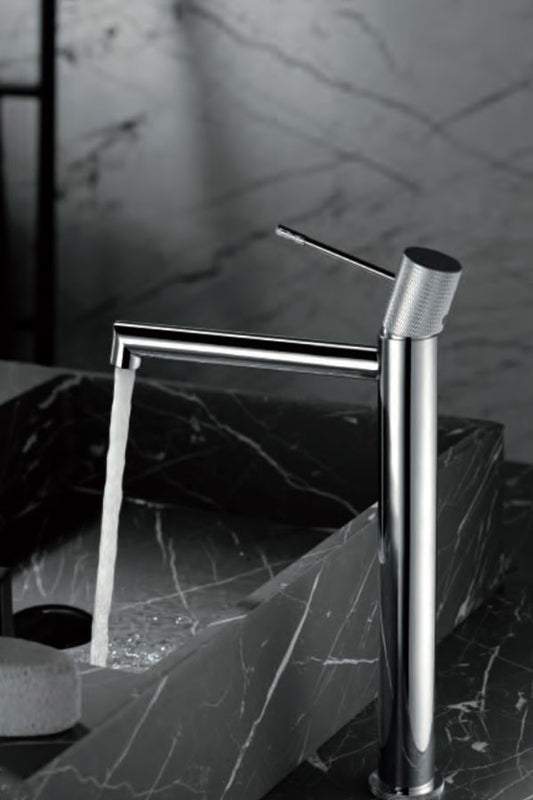 Eengreeps wastafelmengkraan met hoge uitloop Line