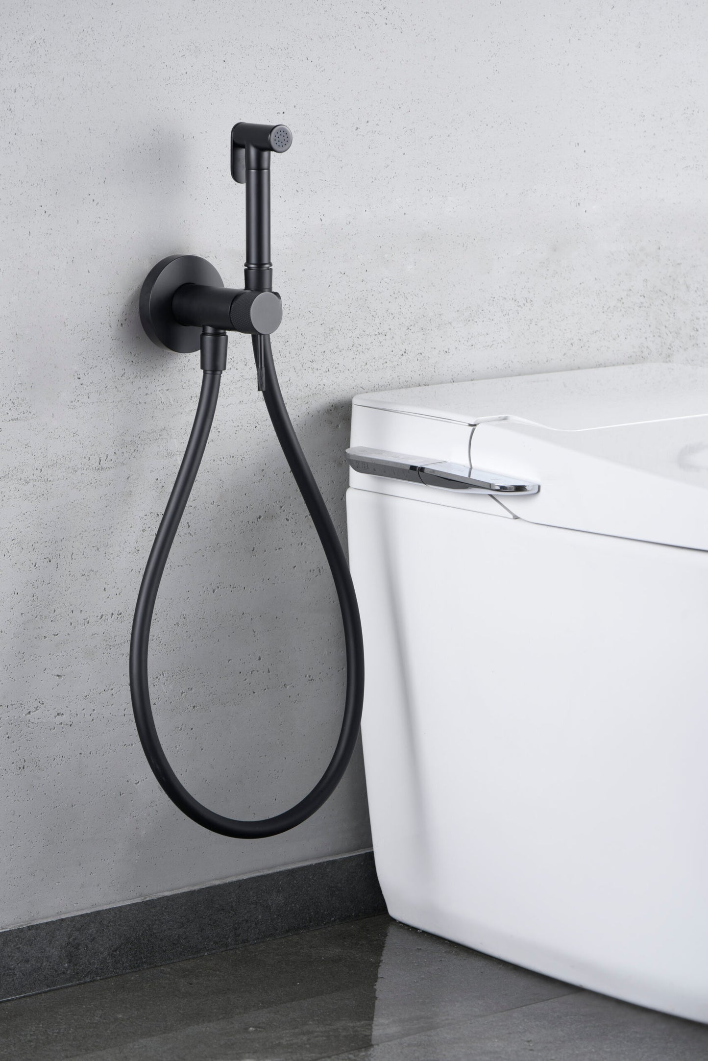 Bidetmengkraan inbouw Line matzwart