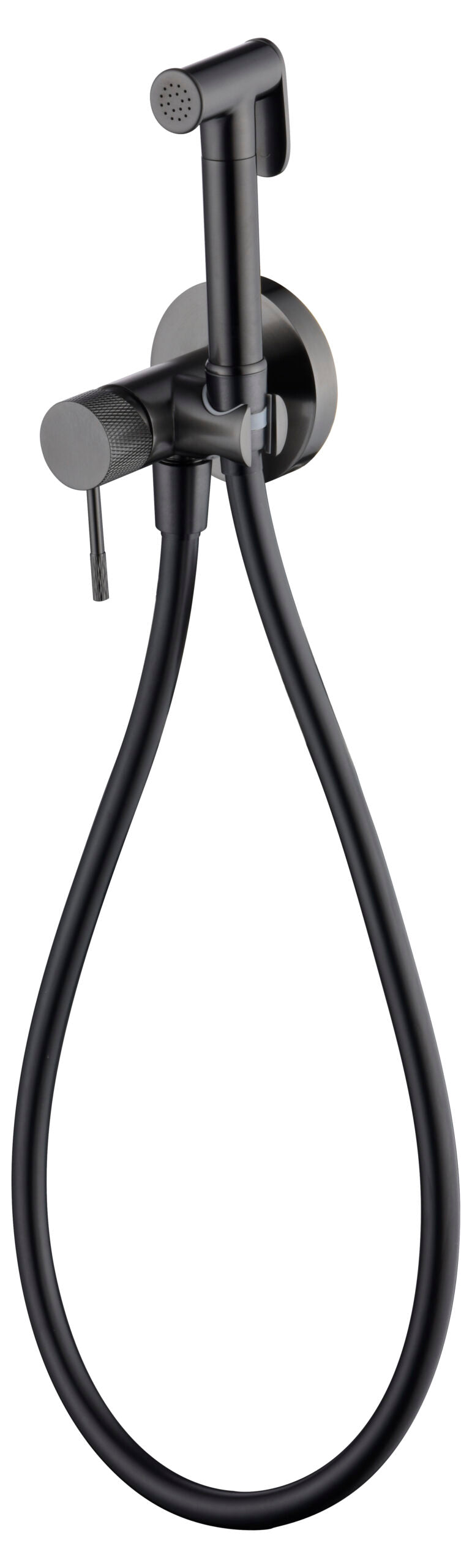 Thermostatische bidetmengkraan inbouw Line black gun metal