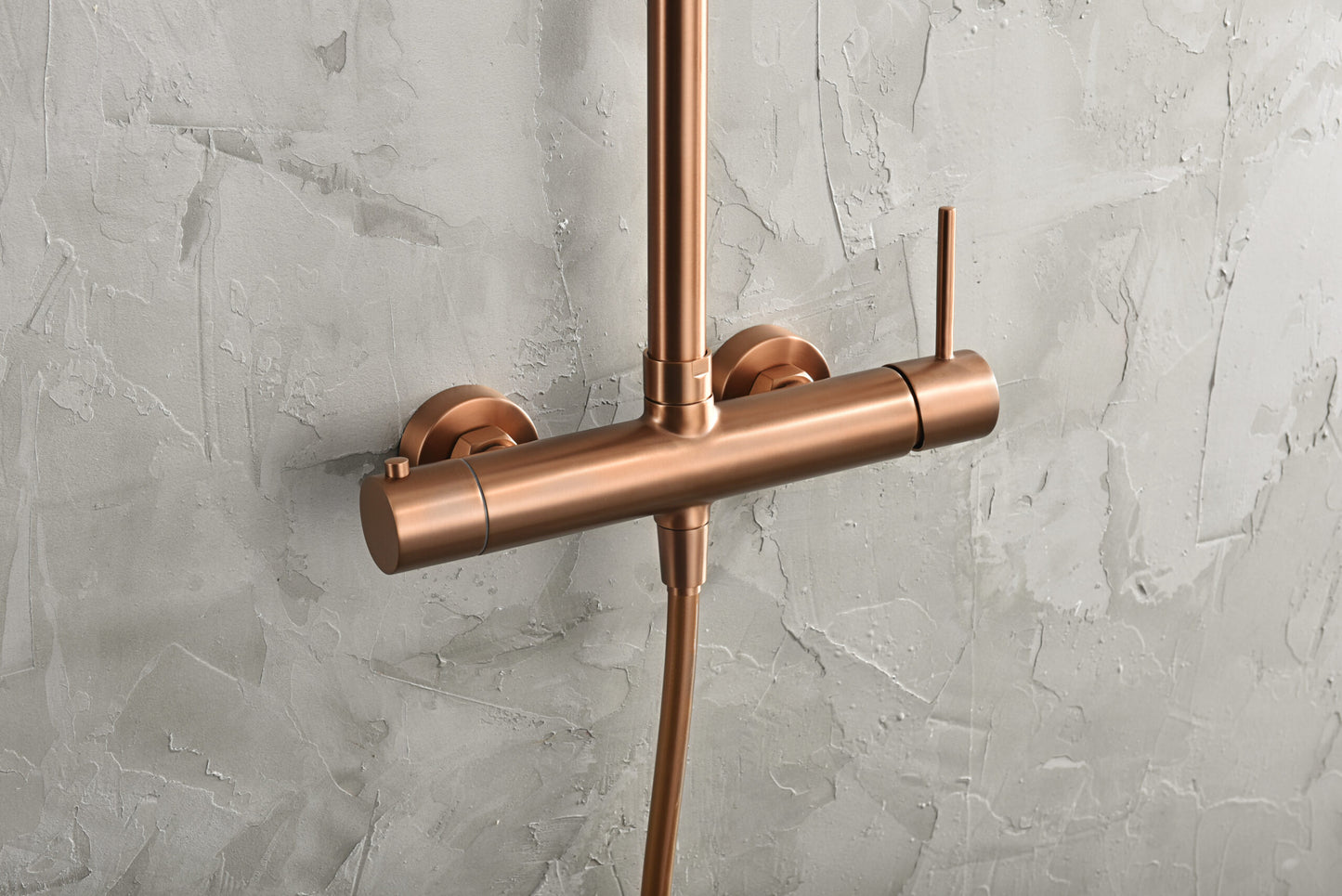 Eengreeps doucheset Monza geborsteld roségoud