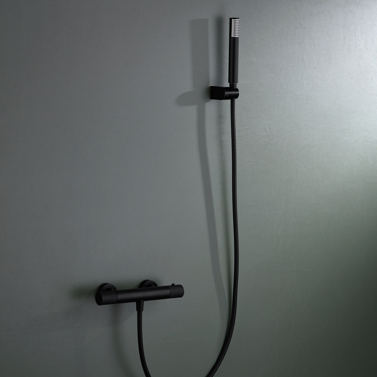 Thermostatische douchemengkraan Line matzwart