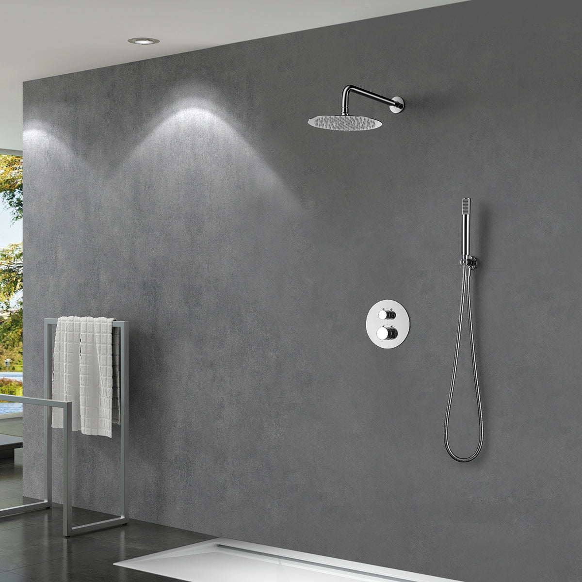 Inbouwthermostatische doucheset Line