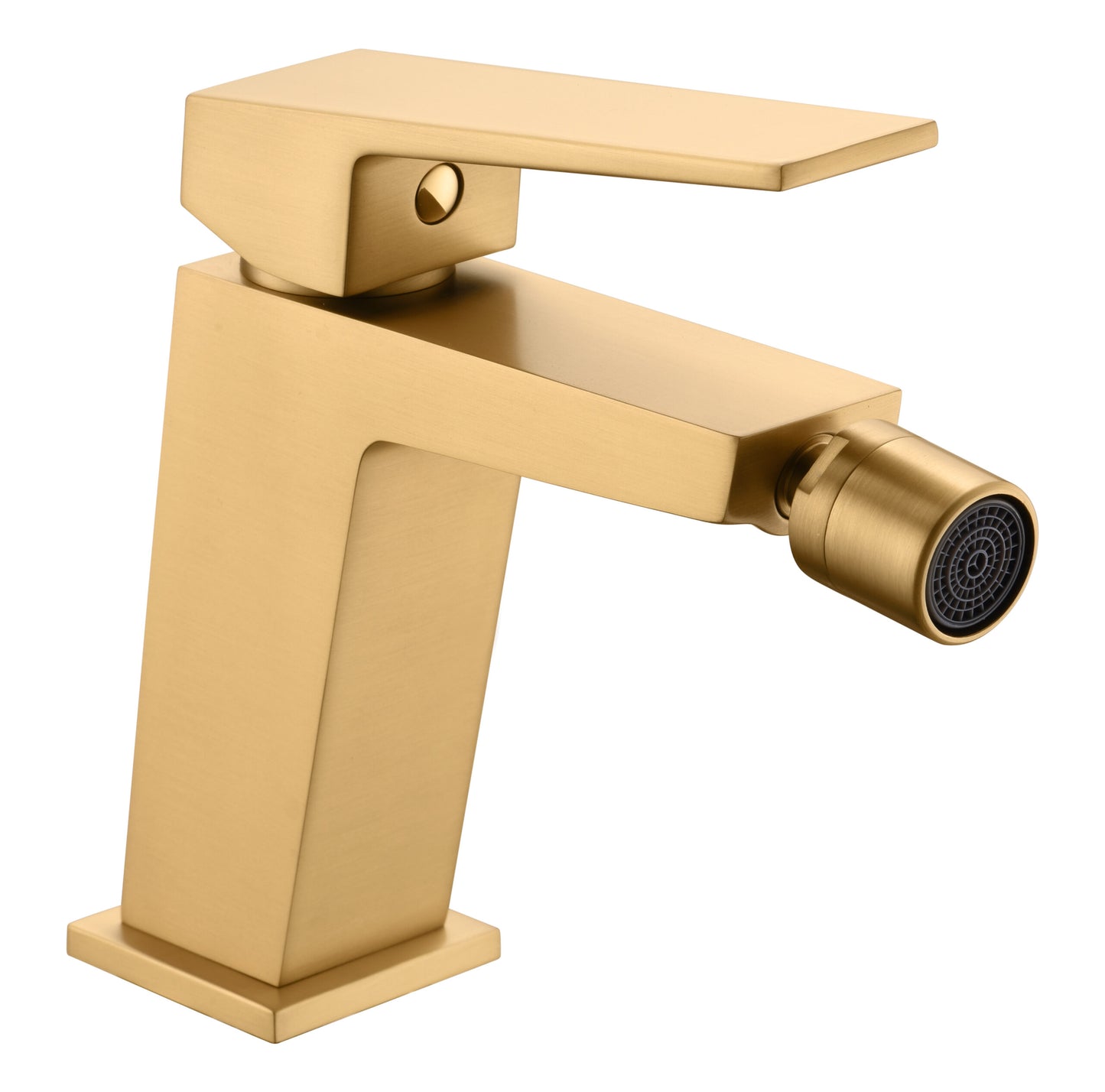 Eengreeps bidetmengkraan Art geborsteld goud