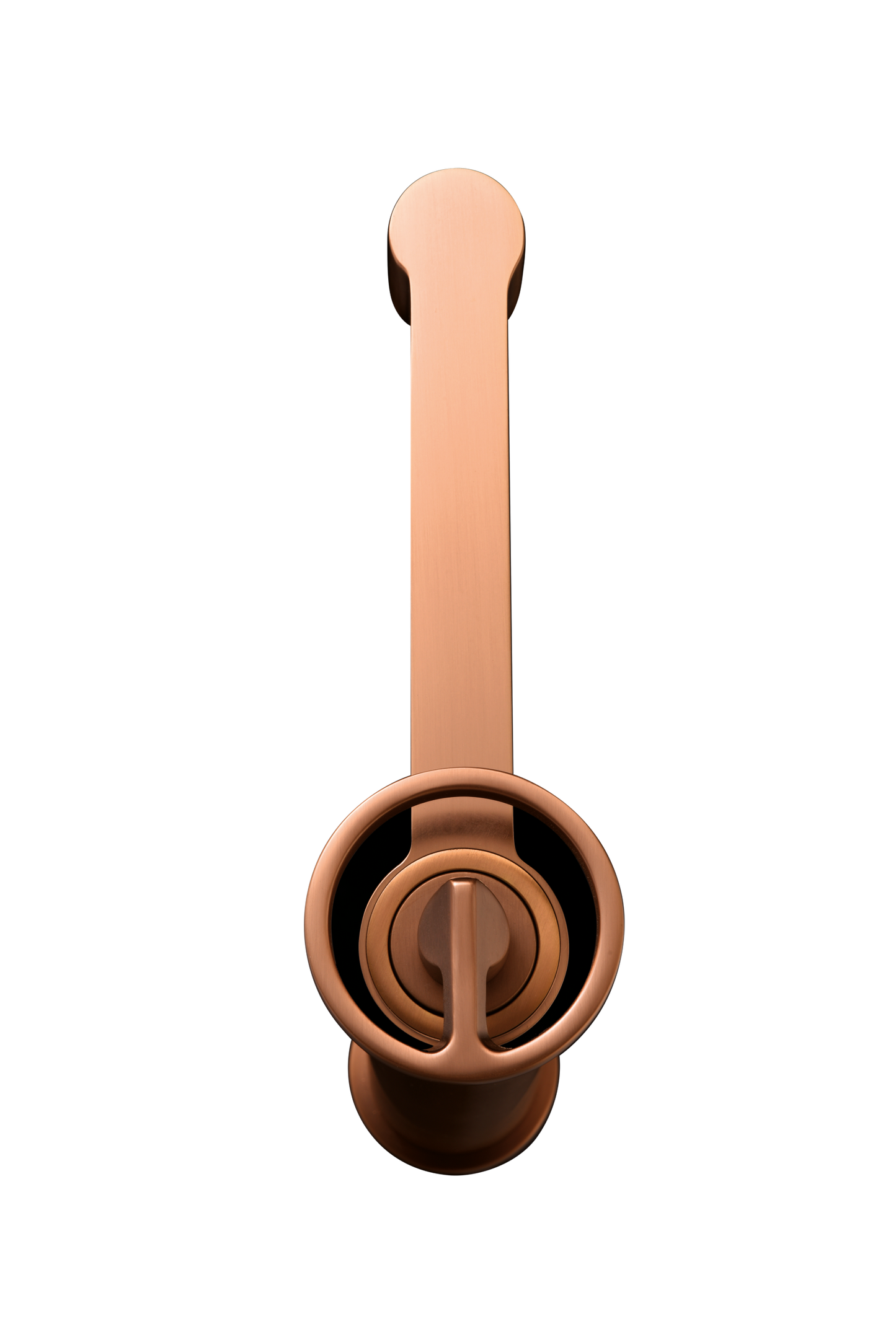 Eengreepsmengkraan voor wastafel met hoge uitloop Olimpo geborsteld roségoud