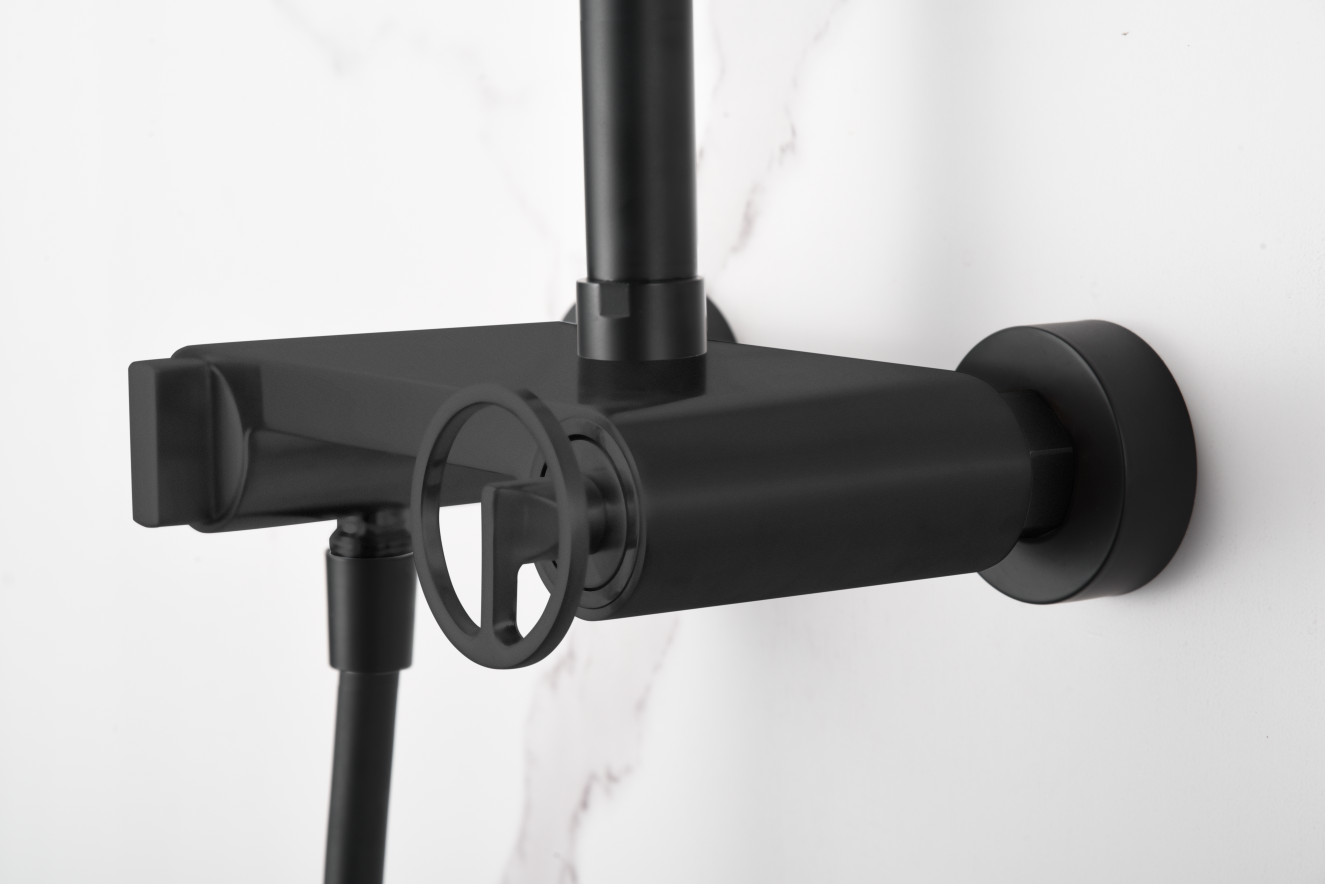 Eengreeps doucheset Olimpo matzwart