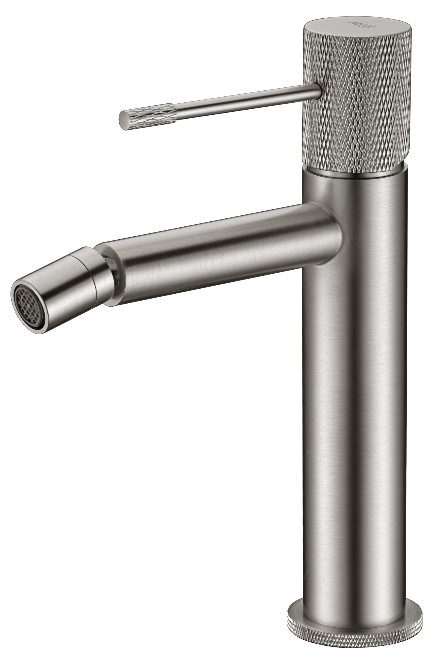 Eengreeps bidetmengkraan Line geborsteld nikkel