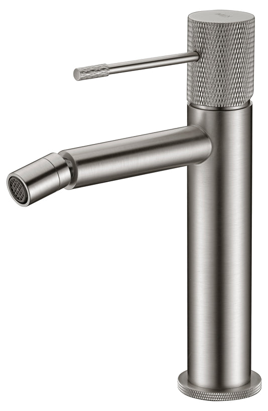 Eengreeps bidetmengkraan Line geborsteld nikkel