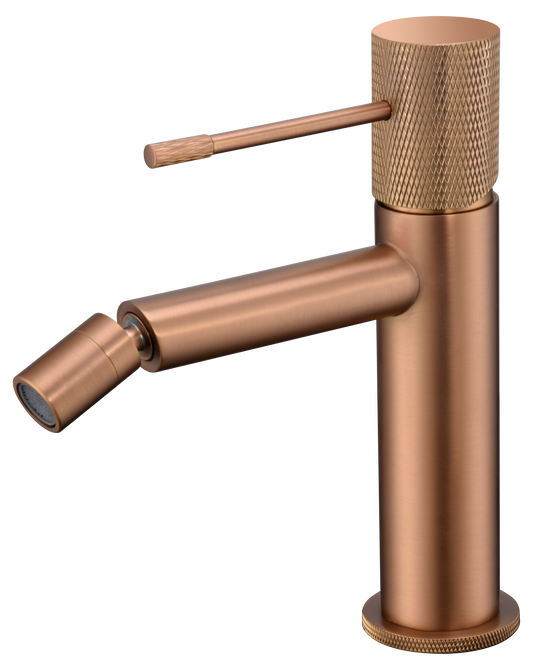 Eengreepsbidetmengkraan Line geborsteld roségoud