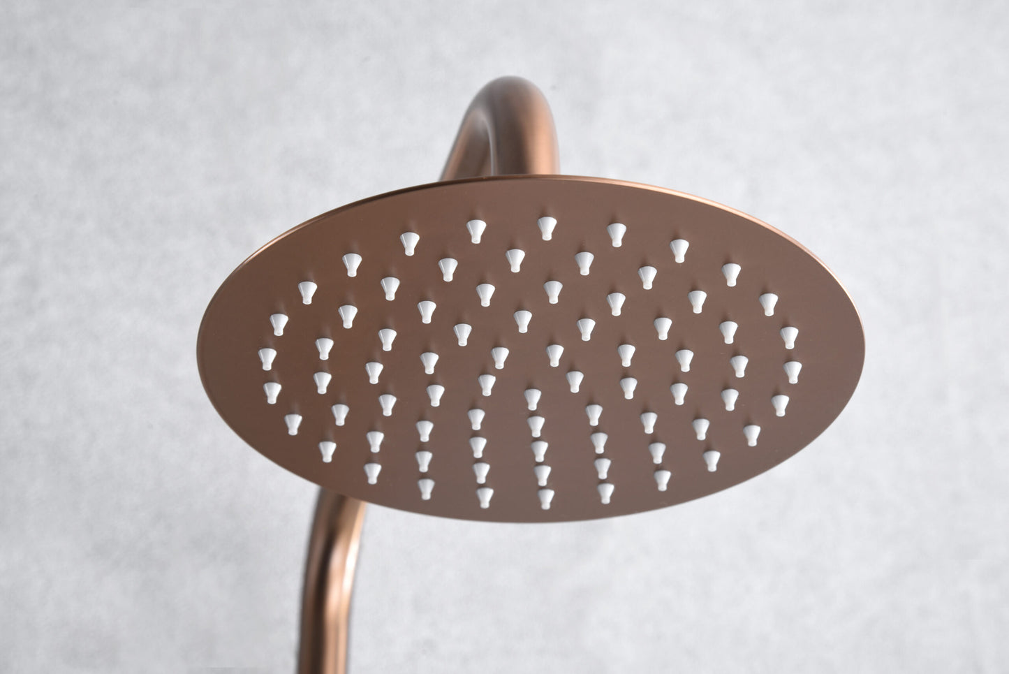 Thermostatische doucheset Line geborsteld roze goud