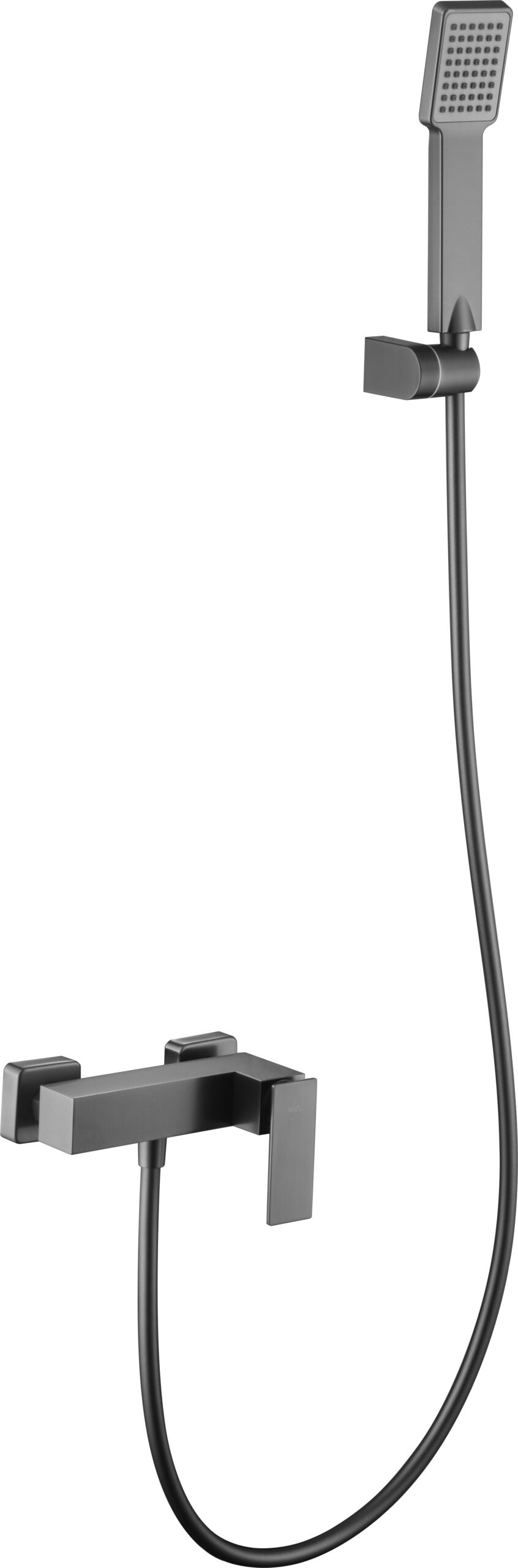 Eengreeps douchemengkraan Pisa black gun metal