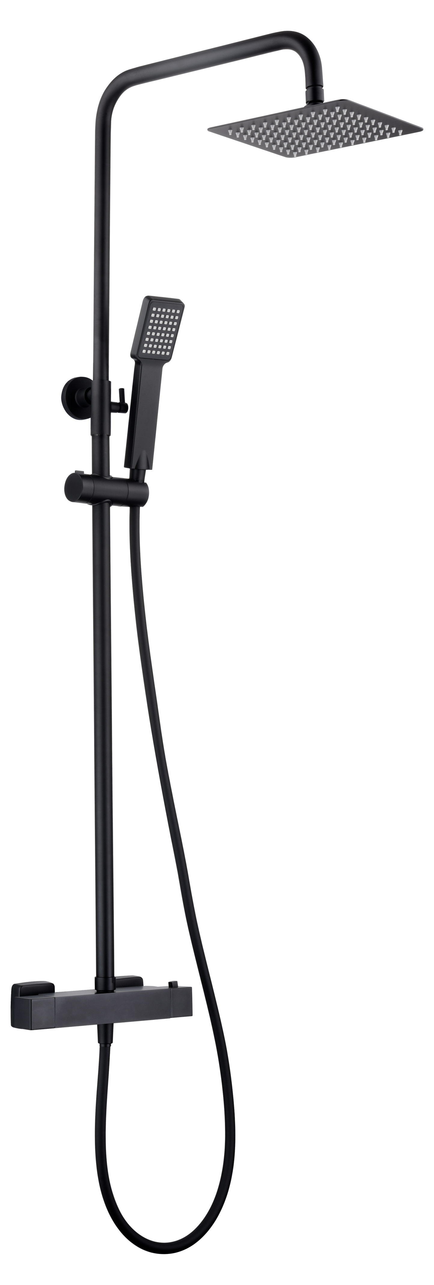 Thermostatische doucheset Art matzwart