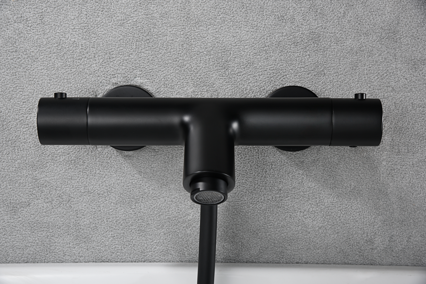 Thermostatische bad/douchemengkraan Monza matzwart