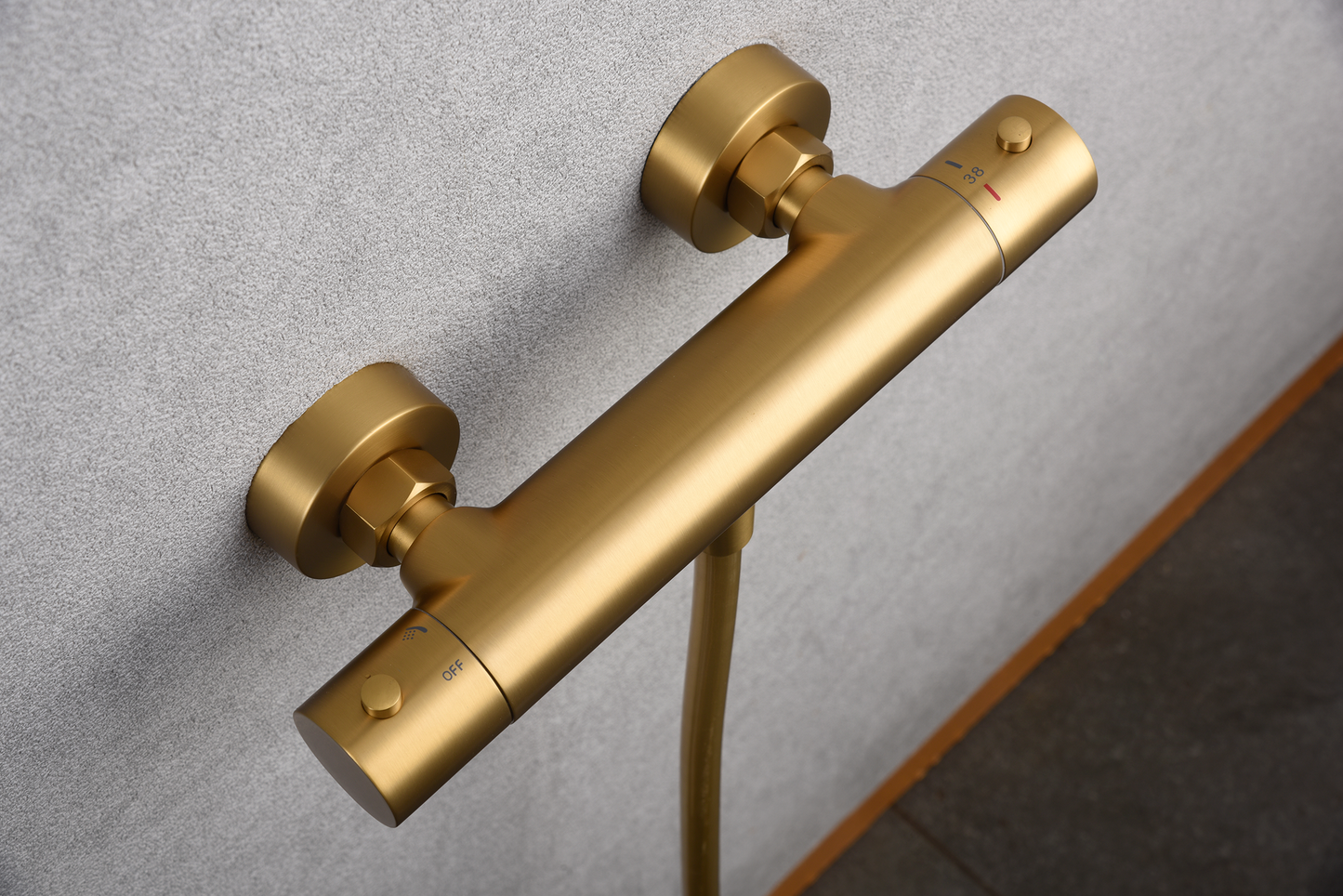 Thermostatische douchemengkraan Monza geborsteld goud