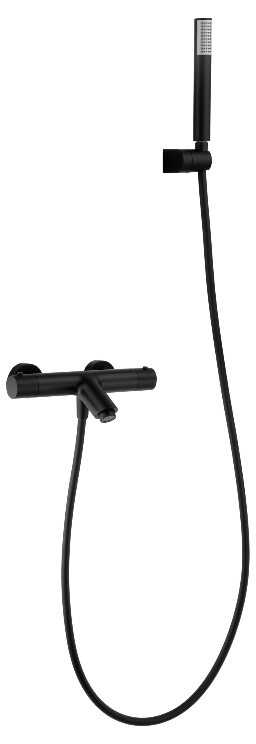 Thermostatische bad/douchemengkraan Monza matzwart