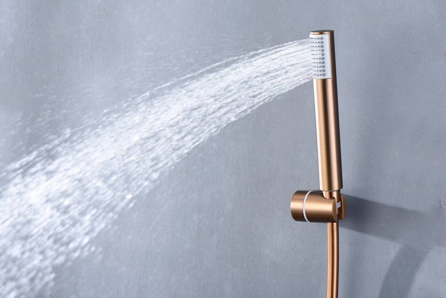 Eéngreepsdouchekraan Monza geborsteld roségoud