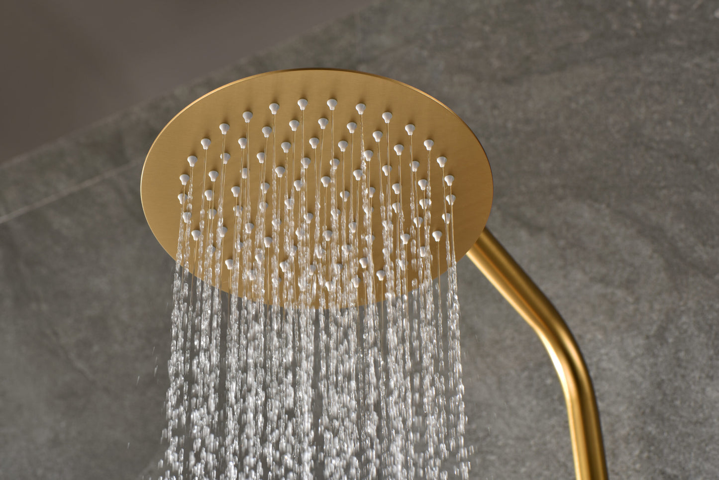 Thermostatische doucheset Monza geborsteld goud