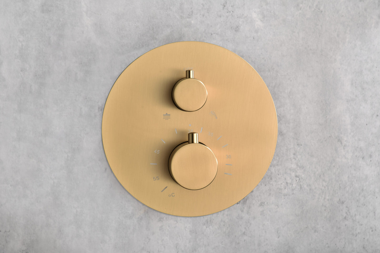 Thermostatische inbouwdoucheset Monza geborsteld goud