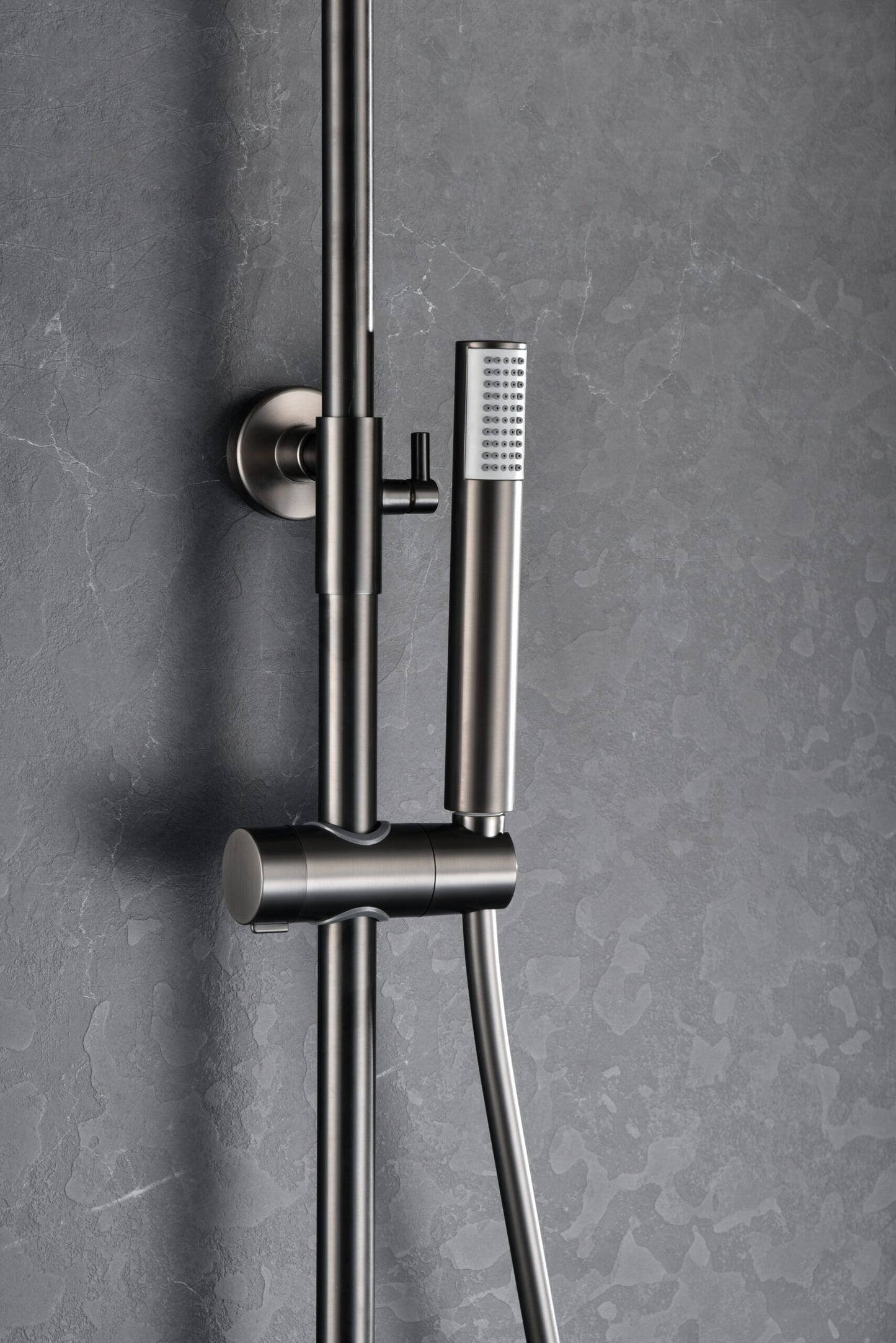 Eengreepsdoucheset Monza black gun metal