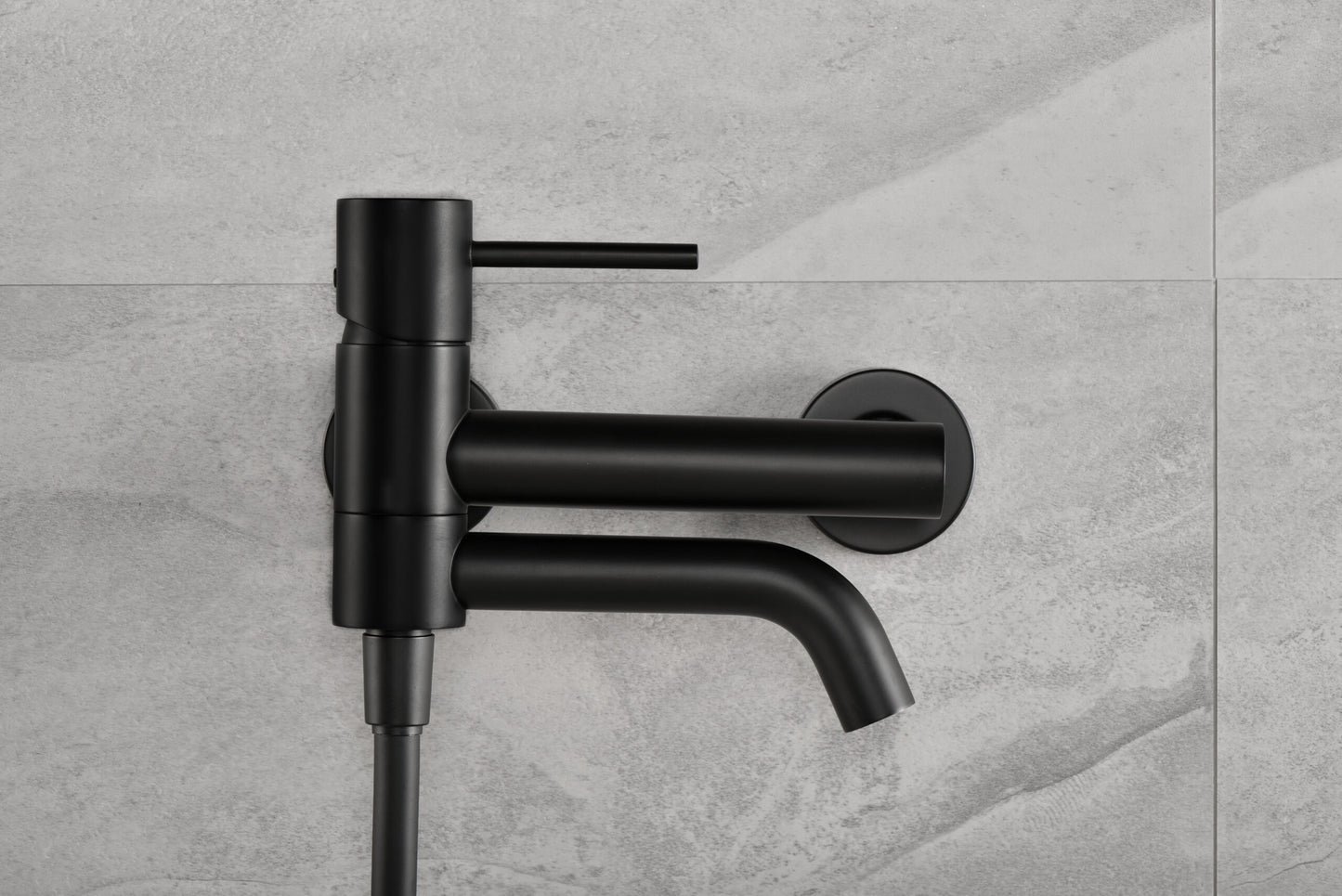 Eengreepsbad/douchemengkraan Monza matzwart